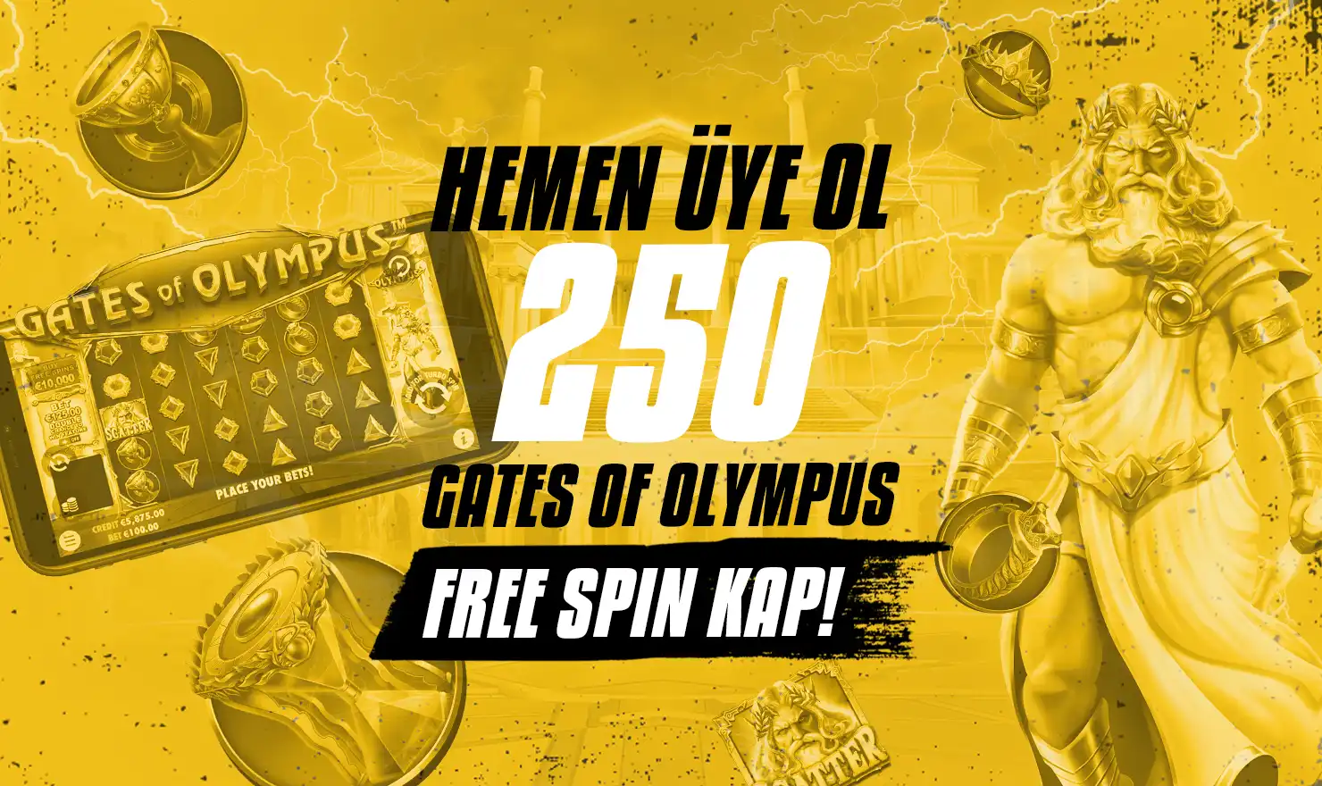 Yeni Üyelere 250 Freespin Hediye